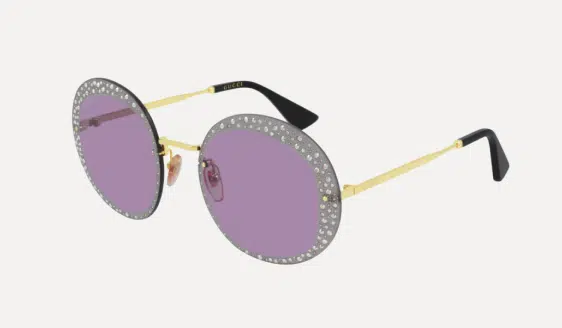 gucci - GG0899S - purple cirle lens sunglasses